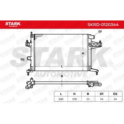 Radiator, Engine Cooling Stark SKRD-0120344 SKRD-0120344 - photo 5