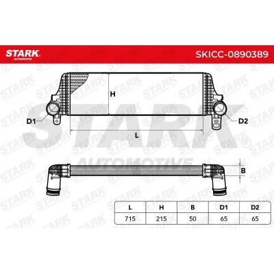 Intercooler, Charger Stark SKICC-0890389 SKICC-0890389 - photo 5