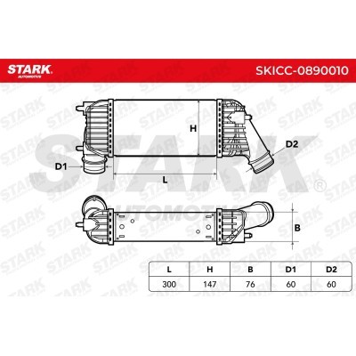 Intercooler, Charger Stark SKICC-0890010 SKICC-0890010 - photo 6