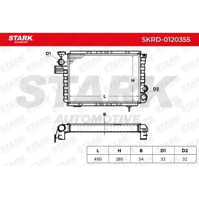 Radiator, Engine Cooling Stark SKRD-0120355 SKRD-0120355 - photo 5