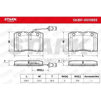 Brake Pads Set Stark SKBP-0011893 SKBP-0011893 - photo 8