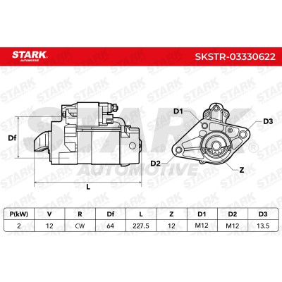 Starter Stark SKSTR-03330622 SKSTR-03330622 - photo 7
