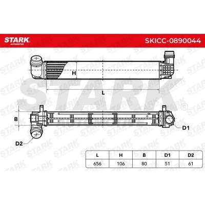 Intercooler, Charger Stark SKICC-0890044 SKICC-0890044 - photo 7