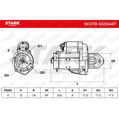 Starter Stark SKSTR-0330467 SKSTR-0330467 - photo 7