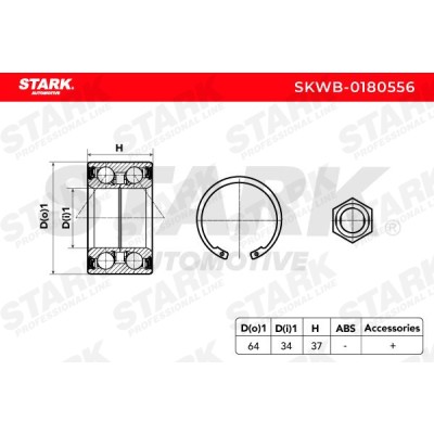 Wheel Bearing Stark SKWB-0180556 SKWB-0180556 - photo 3
