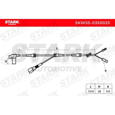 ABS Sensor Stark SKWSS-0350025 SKWSS-0350025 - photo 5