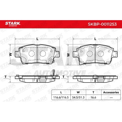 Brake Pads Set Stark SKBP-0011253 SKBP-0011253 - photo 3
