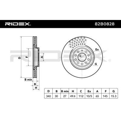 Brake Disc RIDEX 82B0828 82B0828 - photo 4