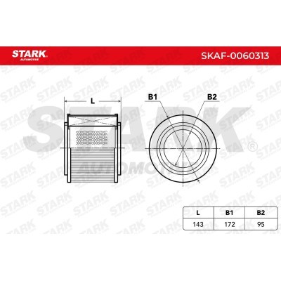 Air Filter Stark SKAF-0060313 SKAF-0060313 - photo 3