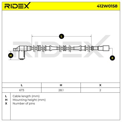 ABS Sensor RIDEX 412W0158 412W0158 - photo 6