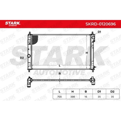 Radiator, Engine Cooling Stark SKRD-0120696 SKRD-0120696 - photo 7