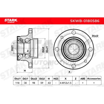 Wheel Bearing Stark SKWB-0180586 SKWB-0180586 - photo 6