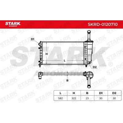 Radiator, Engine Cooling Stark SKRD-0120710 SKRD-0120710 - photo 8
