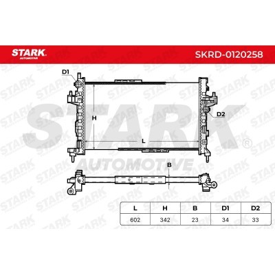 Radiator, Engine Cooling Stark SKRD-0120258 SKRD-0120258 - photo 4