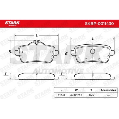 Brake Pads Set Stark SKBP-0011430 SKBP-0011430 - photo 6