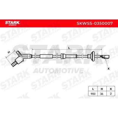 ABS Sensor Stark SKWSS-0350007 SKWSS-0350007 - photo 3