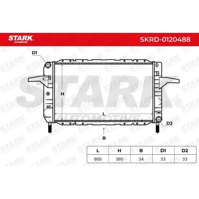 Radiator, Engine Cooling Stark SKRD-0120488 SKRD-0120488 - photo 6