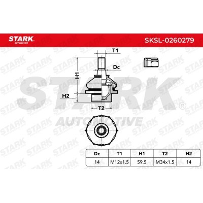 Ball Joint Stark SKSL-0260279 SKSL-0260279 - photo 5