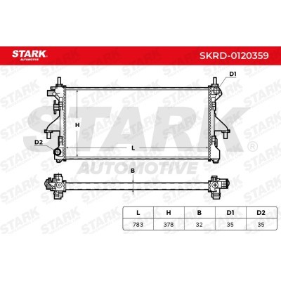 Radiator, Engine Cooling Stark SKRD-0120359 SKRD-0120359 - photo 11