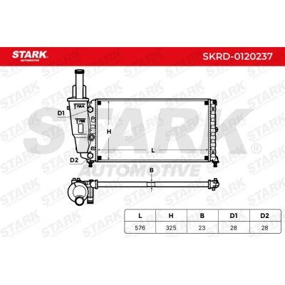 Radiator, Engine Cooling Stark SKRD-0120237 SKRD-0120237 - photo 6
