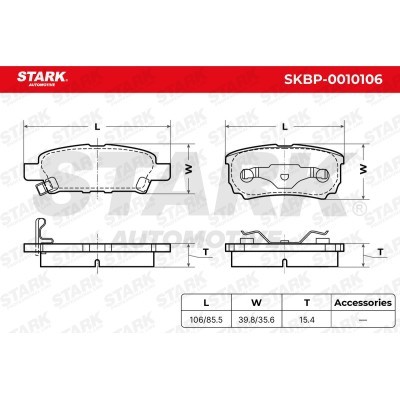 Brake Pads Set Stark SKBP-0010106 SKBP-0010106 - photo 6