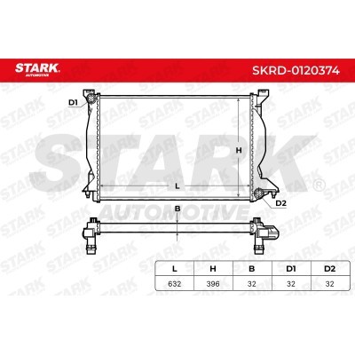 Radiator, Engine Cooling Stark SKRD-0120374 SKRD-0120374 - photo 5