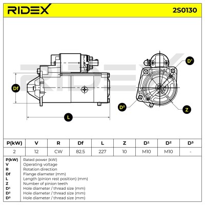 Starter RIDEX 2S0130 2S0130 - photo 6
