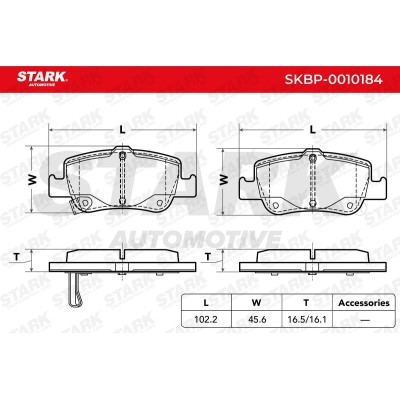 Brake Pads Set Stark SKBP-0010184 SKBP-0010184 - photo 4