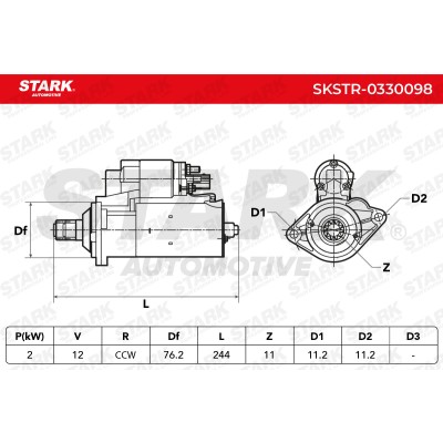 Starter Stark SKSTR-0330098 SKSTR-0330098 - photo 5