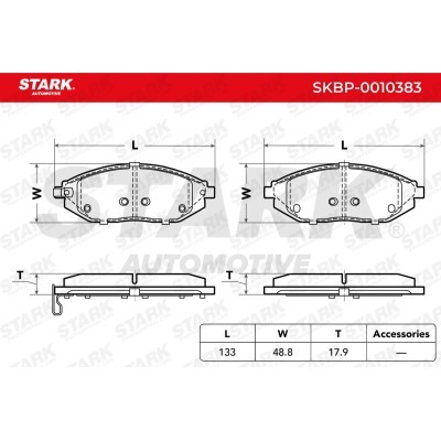 Brake Pads Set Stark SKBP-0010383 SKBP-0010383 - photo 3
