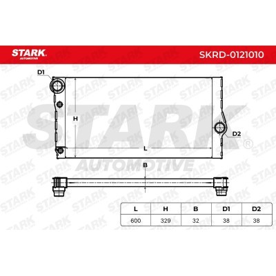 Radiator, Engine Cooling Stark SKRD-0121010 SKRD-0121010 - photo 5