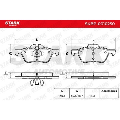 Brake Pads Set Stark SKBP-0010250 SKBP-0010250 - photo 4