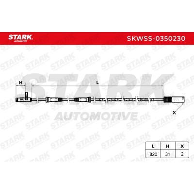 ABS Sensor Stark SKWSS-0350230 SKWSS-0350230 - photo 8