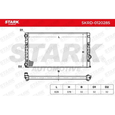 Radiator, Engine Cooling Stark SKRD-0120285 SKRD-0120285 - photo 4