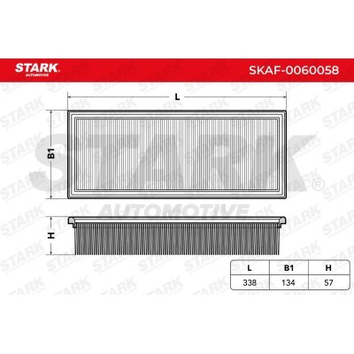 Air Filter Stark SKAF-0060058 SKAF-0060058 - photo 2