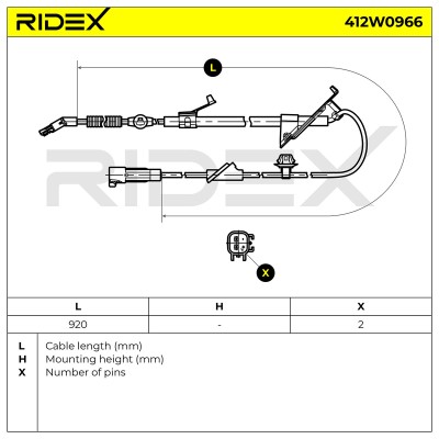 ABS Sensor RIDEX 412W0966 412W0966 - photo 6