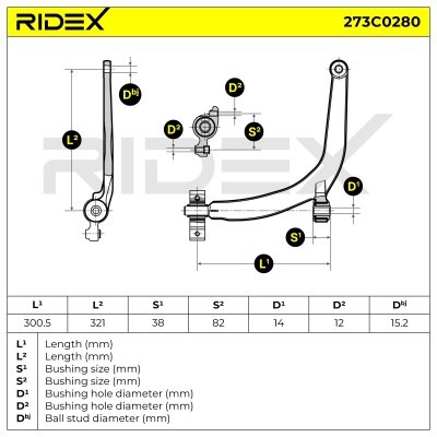 Control Arm RIDEX 273C0280 273C0280 - photo 5
