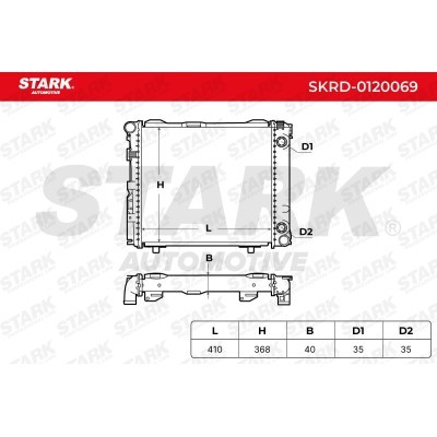 Radiator, Engine Cooling Stark SKRD-0120069 SKRD-0120069 - photo 4