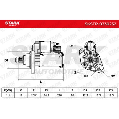 Starter Stark SKSTR-0330232 SKSTR-0330232 - photo 7