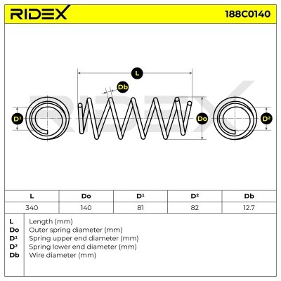 Suspension Spring RIDEX 188C0140 188C0140 - photo 5