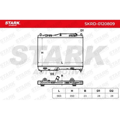 Radiator, Engine Cooling Stark SKRD-0120809 SKRD-0120809 - photo 5