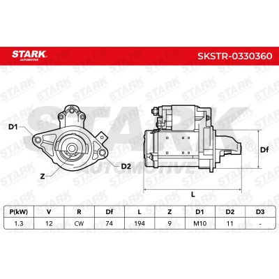 Starter Stark SKSTR-0330360 SKSTR-0330360 - photo 12
