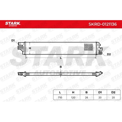 Radiator, Engine Cooling Stark SKRD-0121136 SKRD-0121136 - photo 5