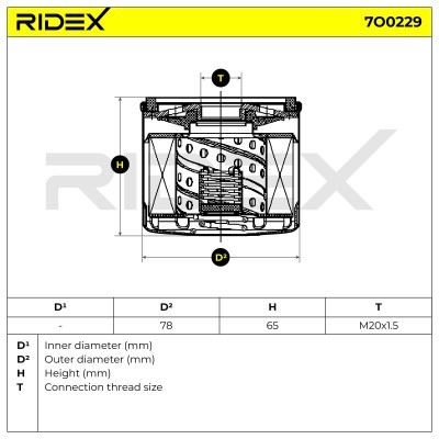 Oil Filter RIDEX 7O0229 7O0229 - photo 5