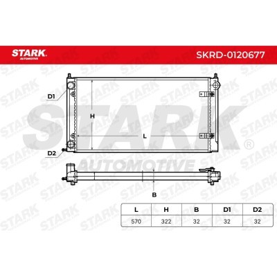 Radiator, Engine Cooling Stark SKRD-0120677 SKRD-0120677 - photo 8
