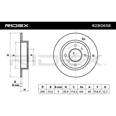 Brake Disc RIDEX 82B0658 82B0658 - photo 7