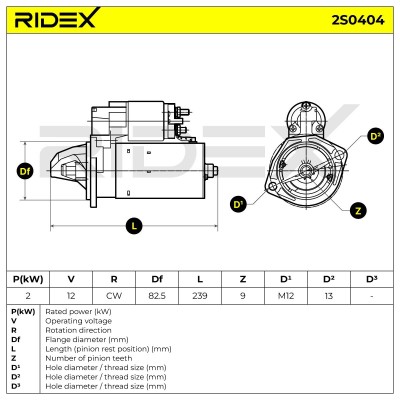 Starter RIDEX 2S0404 2S0404 - photo 6