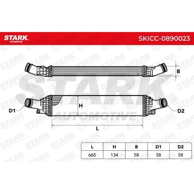 Intercooler, Charger Stark SKICC-0890023 SKICC-0890023 - photo 5