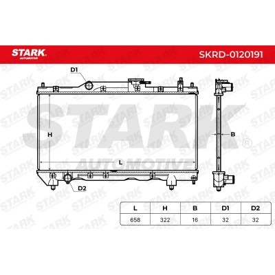 Radiator, Engine Cooling Stark SKRD-0120191 SKRD-0120191 - photo 4