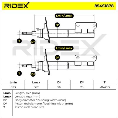Shock Absorber RIDEX 854S1878 854S1878 - photo 6